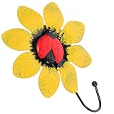 Patères murales décoratives en forme de fleurs : idéales pour suspendre peignoirs, serviettes, vêtements, maillots de bain, manteaux, sacs, maquillage et plus . patères murales en forme de marguerite
