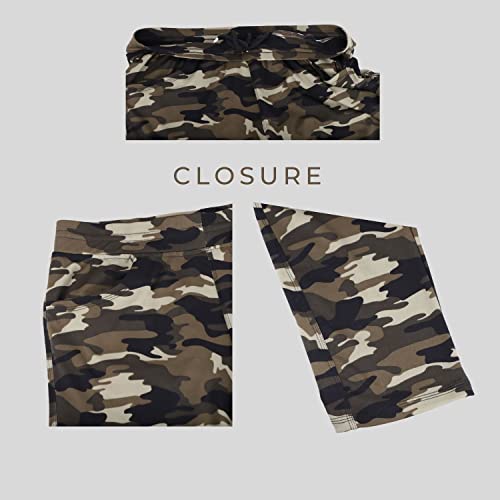 Image of Camouflage Dry-Fit Military Women Six Pocket Gym Trackpant,Joggers,Sports Pant | Green