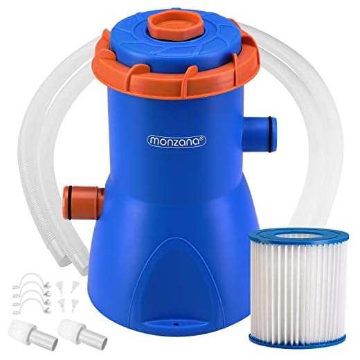 Monzana Depuradora Piscina 3400L/H 40W Bomba De Filtro Limpieza Piscinas Medianas Filtro De Cartucho