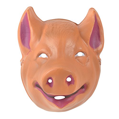 Bristol Novelty - Careta de cerdo de plástico (Tamaño Único) (Rosa)