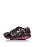 Skechers Women's Shape Ups S2 Lite Lace-Up Fashion Sneaker,Black Hot Oink,10 M US