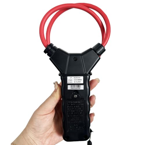Medidor de pinza flexible para alta corriente con rango AC 0.00A~9999A y resolución AC 10mA miniatura 2