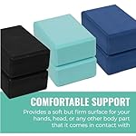 3" Yoga Block, 12 Pack Bulk EVA Foam Yoga Blocks, Firm and Supportive Yoga Brick, Balance Foam for Stretching, Pilates, and Workout, 3" x 6" x 9", Assorted - Image 4