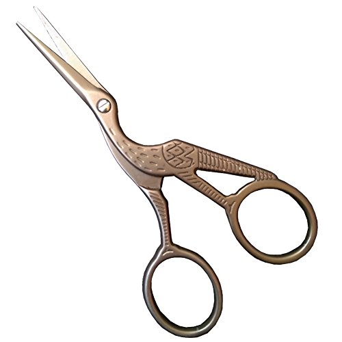 Antique Sewing Scissors Small, Classic Stork Sharp Tip Detail Snip Scissors For Embroidery Home Office Arts Crafts Diy Supplies #TOP28