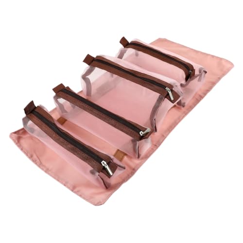 Bolsa de maquillaje enrollable para organizar tus cosméticos de viaje de forma cómoda