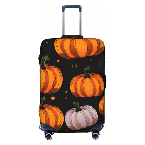 Pumpkin Harvest Fall Luggage Cover Washable Elastic Suitcase Cover Anti-Scratch Travel Luggage Protector Covers for Kids Adult XL fits 29-32 inch Suitcase