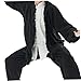 Lawnrden Martial Arts Pants, Kung Fu Uniform, Breathable Cotton Martial Arts Pants and Long Sleeved Shirt Chinese Traditional Tai Chi Uniform with Standing Collar and Buckle, for Unisex, XL