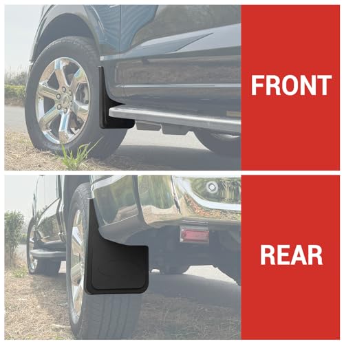 Mud Flaps Fit for 2021-2024 Ford F150 Mud Flaps No Drill Guards Splash Fits for 2021 2022 2023 2024 Ford F150 Accessories(Not fit Raptor/Lightning and Fender Flares) by Utiiy - Image 4