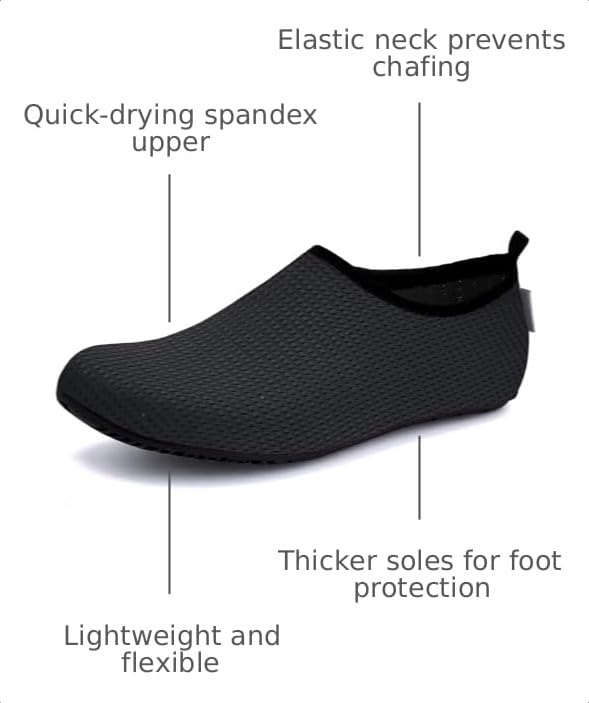 Image of WateLves Womens and Mens Kids Water Shoes Barefoot Quick-Dry Aqua Socks for Beach Swim Surf Yoga Exercise