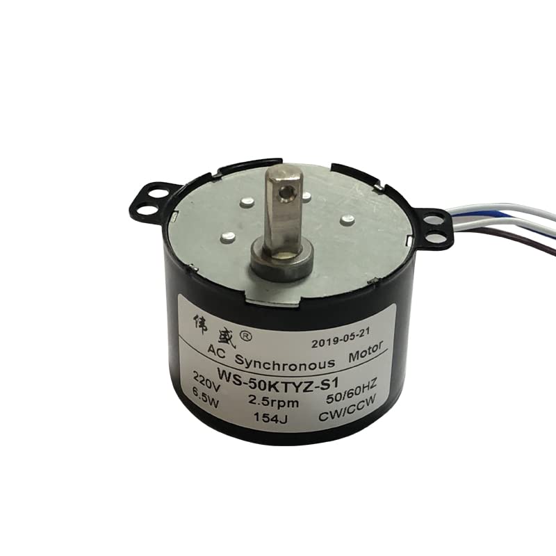 Davitu AC Motor - 50 ktyz 220 v ac motor and permanent magnet synchronous motor controlled low speed gear reducer micro motor - (Speed: At 2 o clock)