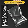 200 Pack Small Plastic Bags For Jewelry, Mini Baggies 4 Assorted Sizes. 2x3 3x3 3x5 4x6 Inch 2 Mil Thick Poly Zipper Lock Bags Clear for Jewelry, Bead, Crafts, Small Parts Storage #2