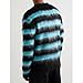 Custom Sweaters Men Mohair Fuzzy Knitwear Long Sleeve Knit Autumn Winter Striped Mohair Cardigan Sweater (as1, Alpha, one_Size, Regular, Regular, Dark Blue)