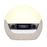 Lumie Bodyclock Luxe 700FM - Wake-Up Light with FM Radio, Bluetooth Speakers & Low-Blue Light for Sleep