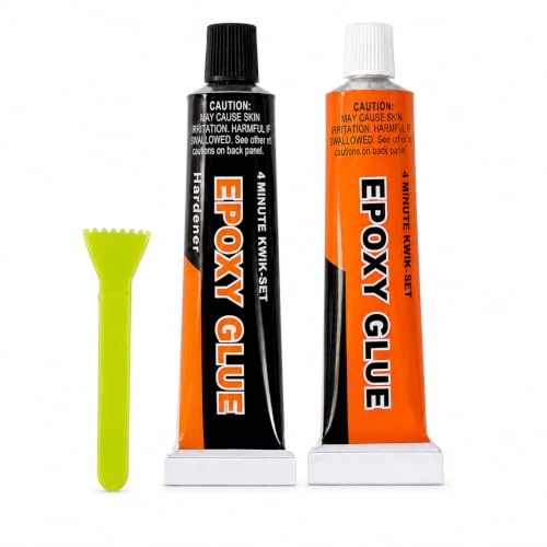 Image of Epoxy Glue Extra Strong Glue Lightweight Hardener Epoxy Adhesive Tube Suitable for Metal Glass Ceramic Fabric Wood Leather Plastic Boat Tile DIY Arts & Crafts Projects (Pack of 1)