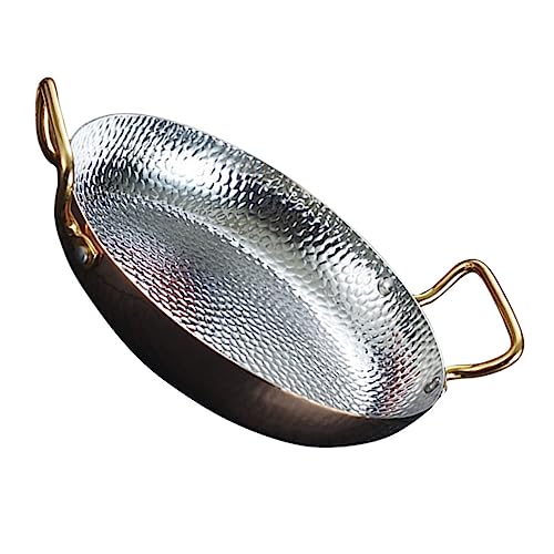 MILISTEN doppelte Ohrenpfanne Fischtöpfe edelstahl rührschüssel antihaftbeschichtete Kochutensilien Bratpfanne mit Antihaftbeschichtung Küchenzubehör heißer Topf binaural