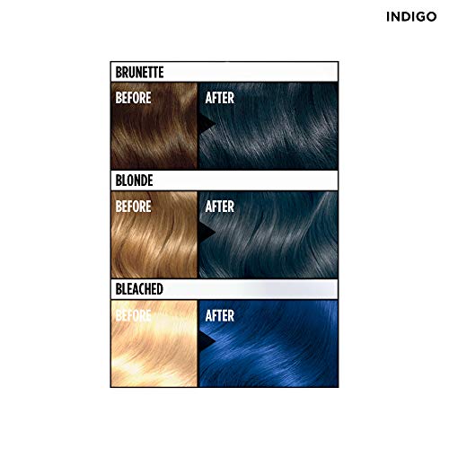 Clairol Color Crave Semi-Permanent Hair Dye, Indigo Hair Color, 1 Count (Pack of 3)