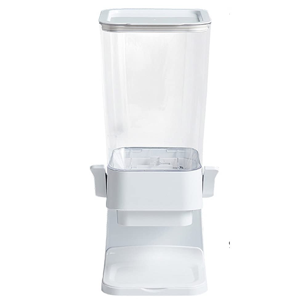Dispenser di cereali da banco per alimenti secchi a controllo singolo in plastica per caramelle, cereali, noci di farina d'avena, Contenitori per Alimenti