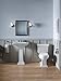 KOHLER K-3817-0 Memoirs Stately Comfort Height Two-Piece Elongated 1.28 GPF Toilet with AquaPiston Flush Technology and Left-Hand Trip Lever, White