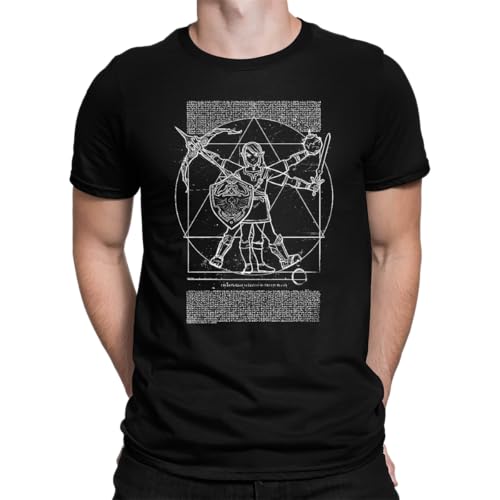 Zelda Link   Camiseta para hombre, Negro , XXL