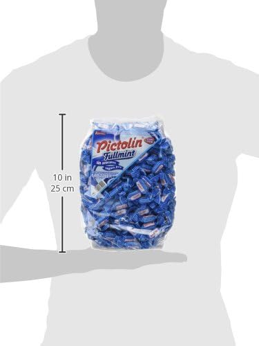 Intervan Pictolin Fullmint Sugar Free Hard Boiled Candies. Strong Mint Sweets, 1 kg