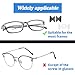 Eyeglass Nose Pads Adhesive 15 Pairs Silicone Soft Anti Slip Nose Pads for Glasses Sunglasses Plastic Frames (Clear 2.8mm)