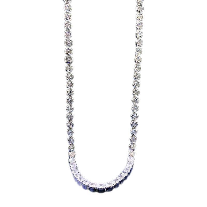 Collier en argent 925 sterling et moissanite scintillante de 3mm pour un éclat luxueux