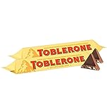 Toblerone Swiss Milk Chocolate with Honey and Almond Nougat 100g (Pack of 2) 200g