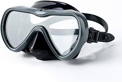 Rongbenyuan Dry Top Snorkel Set - Diving Mask and Snorkel Swimming Goggles with Nose Cover 180° Panoramic Wide View Anti-Fog No-Leak