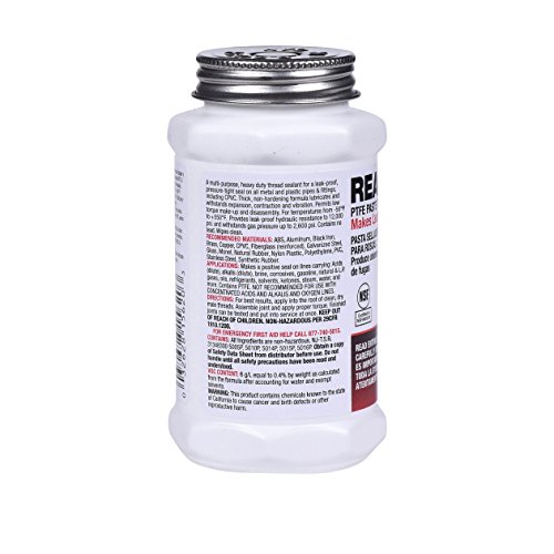 Hercules 15620 Real-Tuff Heavy Duty Ptfe Pipe Thread Sealant, White, 8 Oz #TOP1