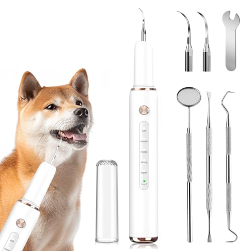 Dyale Sonic Tooth Cleaner for Dogs Sonic Tooth Cleaner Dog Plaque and Tartar Remover Tool Dog Teeth Cleaner Dog Tooth Cleaner Ultrasonic Tooth Scaler for Dogs Cleaning Kit