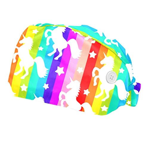 Casquette de travail respirante et anti-sueur à motif licorne JDEZ
