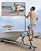 Aupar Heavy-Duty Boat Trailer Steps with Safety Grab Handle, Non-Slip Surface, Trailers Tongue Step Compatible with Most Deep V, Patent Pending, 4 Steps