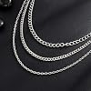 Hclian Fashion Layered Pants Wallet Chains Exquisite Gold Silver Cross Jean Pocket Chain for Women Men Cute Bag Purse Charms Jewelry #5