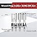 findmall 8Pcs Wood Plug Cutter Drills Bit Set (5/8