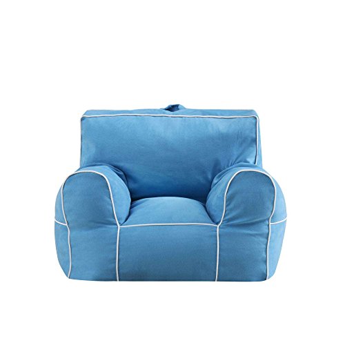 Mainstays Microfiber Large Bean Bag Chair 100% Polyester (Turquoise)