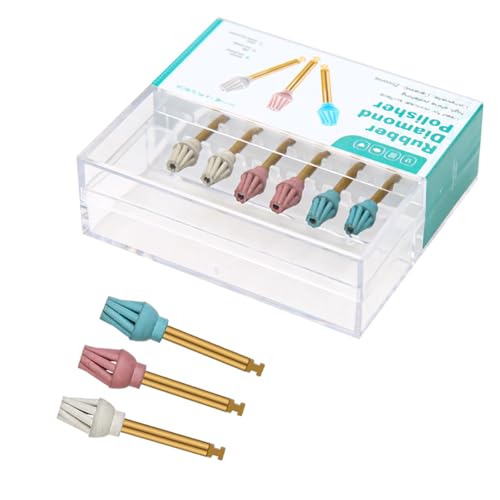 Image of Dental Rubber Diamond Polisher Helicoid Composite Polishing Discs 6Pcs | Polish Wheel Dentist Materials Multi purpose, Color Coded,Dentistry Tools Lab