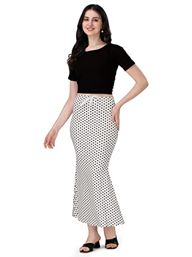 Image of Mehrang Lycra Saree Shapewear Petticoat for Women, Cotton Blended,Petticoat,Skirts for Women,Shape Wear Dress for Saree