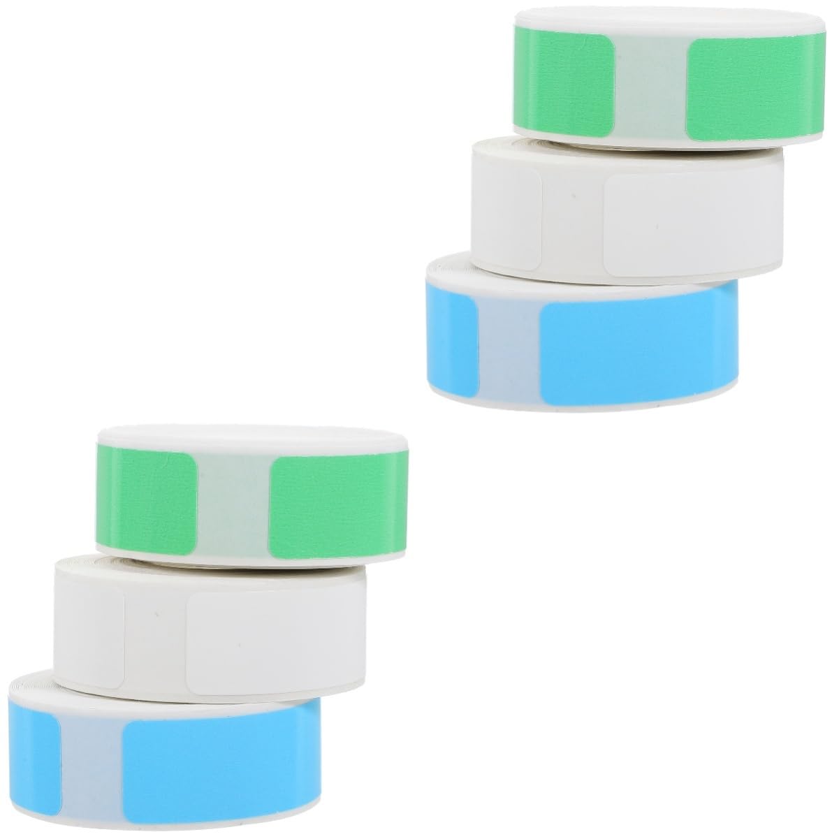 HOMSFOU 2 Set Etichette Termiche Adesive Trasparenti Per Stampante Portatile Adatte Per E Organizzazione Domestica Per Colore Facili Usare E Riutilizzabili 3 * 2