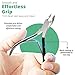 GREEN ESTETICA Cuticle Trimmer with Cuticle Pusher Stainless Steel Cuticle Cutter Sharp Blades Double Spring Cuticle Nippers for Nail Care (Black Nipper with Pusher)