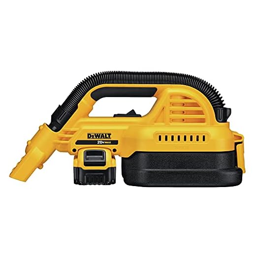 DEWALT 20V MAX Hand Vacuum, Cordless, For Wet or Dry Surfaces, 1/2-Gallon Tank, Washable Filter, Portable, Battery and Charger Included (DCV517M1)