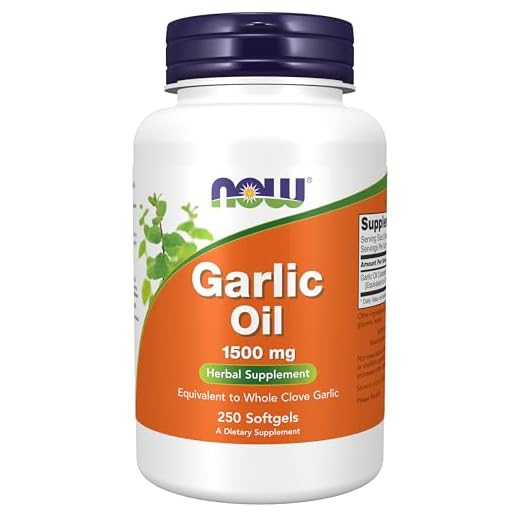 NOW Garlic Oil 1500mg 250 Softgels