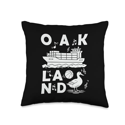 Oakland Souvenir Men San Francisco Oakland California Throw Pillow