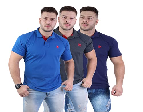 Kit 05 Camisa Gola Polo Masculina Piquet M