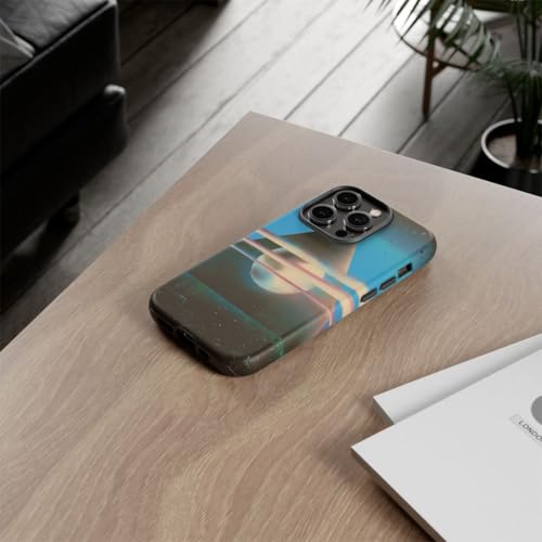 Coque iPhone 14 Pro design surréaliste mate pyramide noire - 4
