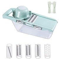 Algopix Similar Product 10 - DEBON 5Blade Vegetable Slicer
