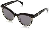 Max Mara Damen MM Grace IR NE6 51 Sonnenbrille, Rot (Burhongreyhv/Grey Blue)