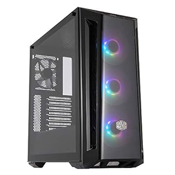 Gabinete Cooler Master MasterBox MB520 ARGB, ATX, Lateral em Vidro Temperado, PSU Cover, 3 Ventoinhas ARGB Frontais, Frontal em Acrílico Transparente