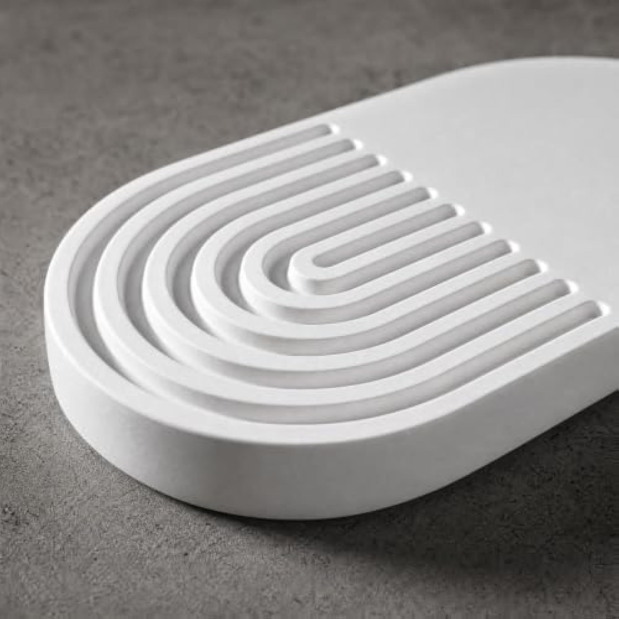 Rounded Rectangle Tray, Surface Relief Pattern