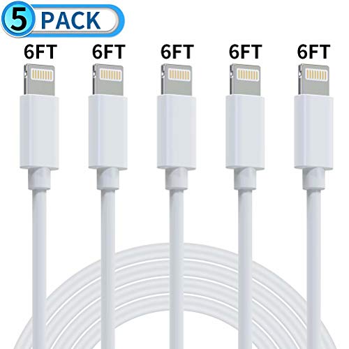 Mfi Certified iPhone Charger Actionpie, 5Pack (6FT/2M) Lightning Cable iPhone Cable USB Fast