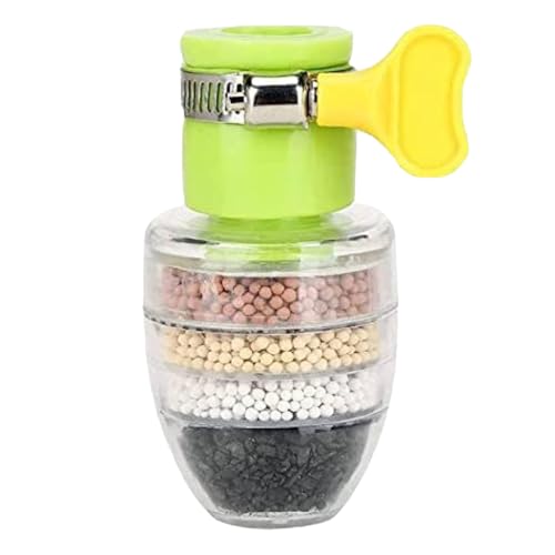 Image of Black Gold Tap Water Purifier Filter Faucet 6 Layer Carbon Activated Dust Chlorine Remover Water Softener for Drinking Cartridge Alkaline Taps for Kitchen Sink Bathroom Wash Basin Green